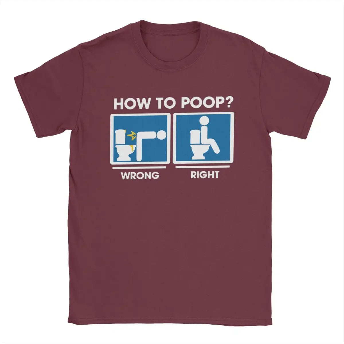 "How to Poop" Funny Emoji Guide T-Shirt – Unisex Cotton Tee