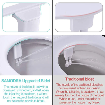 SAMODRA Non-Electric Bidet – Refreshingly Cool & Clean with Adjustable Pressure