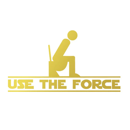 "Use The Force" Toilet Seat Vinyl Decal – The Perfect Star Wars Bathroom Upgrade