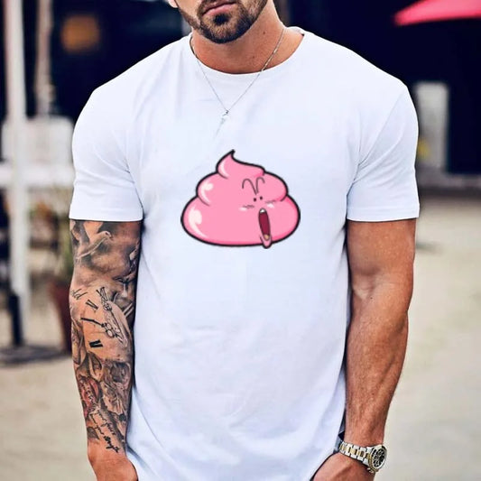 "Anime Poop Emoji" Funny Graphic T-Shirt – Unisex 100% Cotton Tee