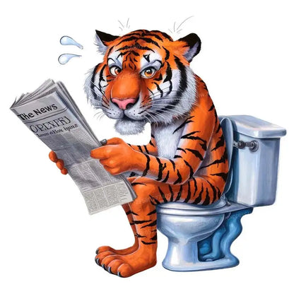 Funny Animal Toilet Stickers – Hilarious Bathroom & Toilet Cover Decor