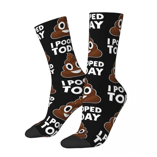 "I Pooped Today" Novelty Crew Socks – Funny & Comfy!