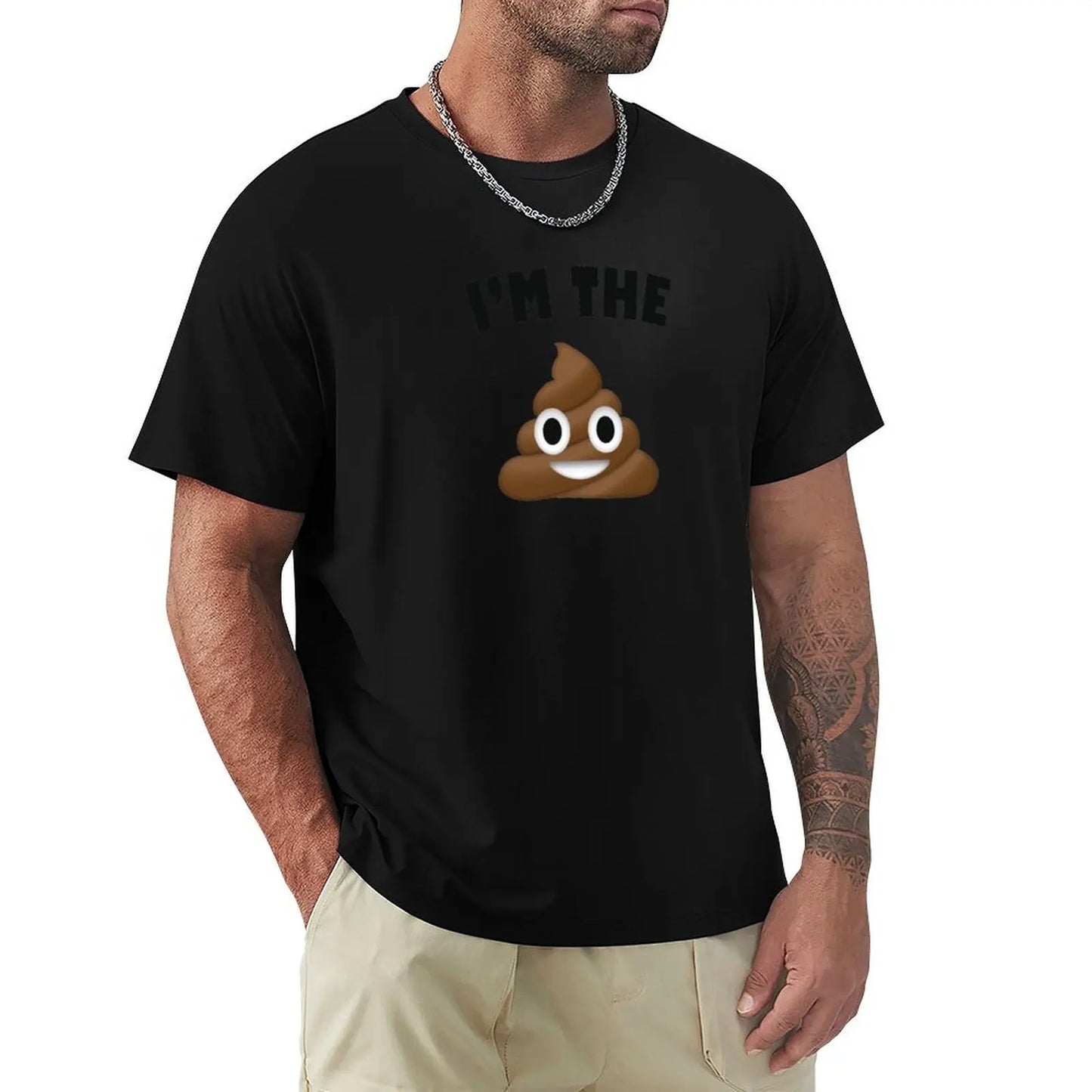 "I'm the Poop Emoji" Funny T-Shirt – Breathable & Lightweight Unisex Cotton Tee