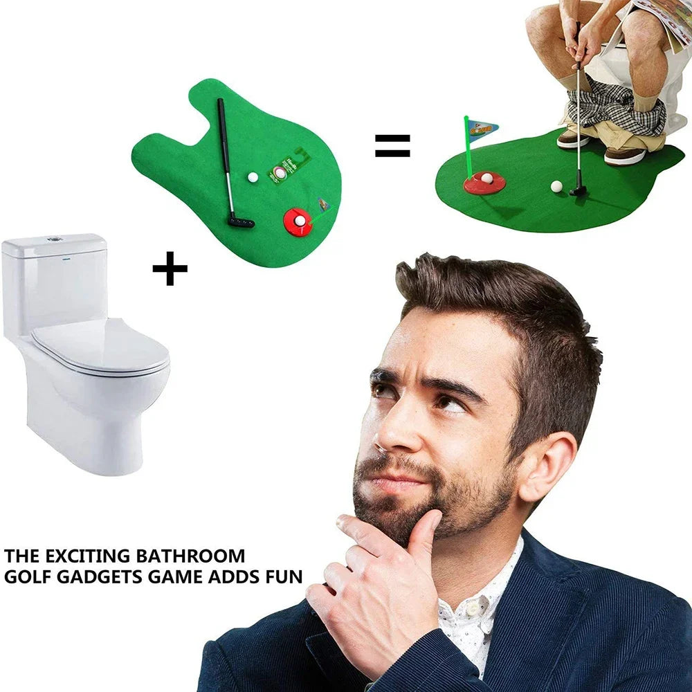 Mini Toilet Golf Set – Potty Putt Like a Pro!