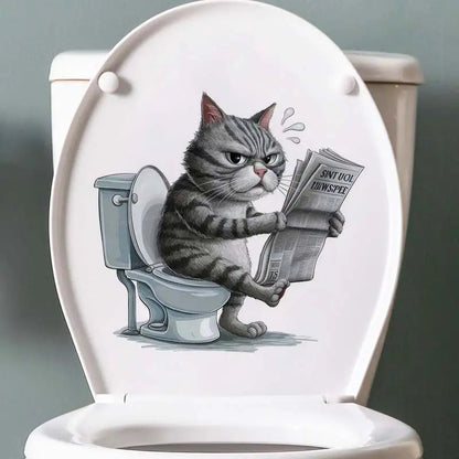 Funny Animal Toilet Stickers – Hilarious Bathroom & Toilet Cover Decor