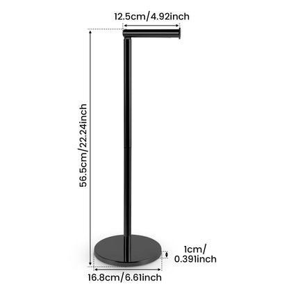 Stainless Steel Freestanding Toilet Paper Holder – Sleek and Sturdy Bathroom Essential