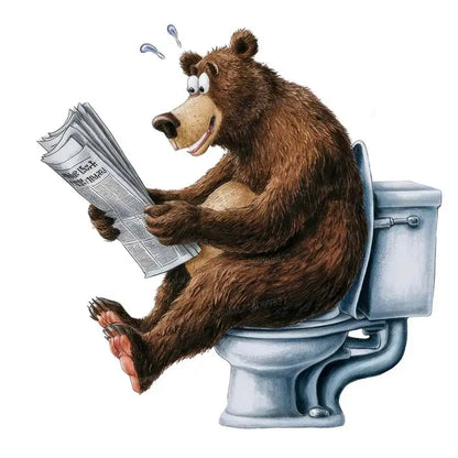 Funny Animal Toilet Stickers – Hilarious Bathroom & Toilet Cover Decor