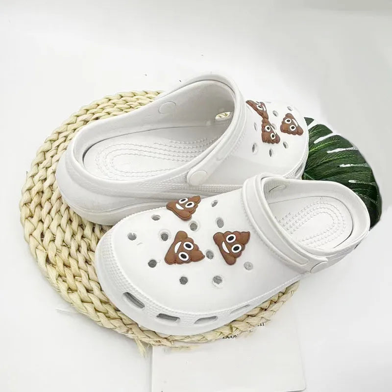 Poop Emoji Shoe Charms – Add a Splash of Humor to Your Footwear!