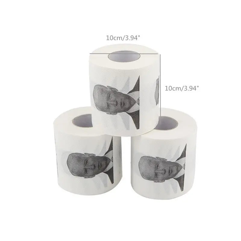 Joe Biden Humor Printed Toilet Paper Roll – A Presidential Bathroom Prank Gift