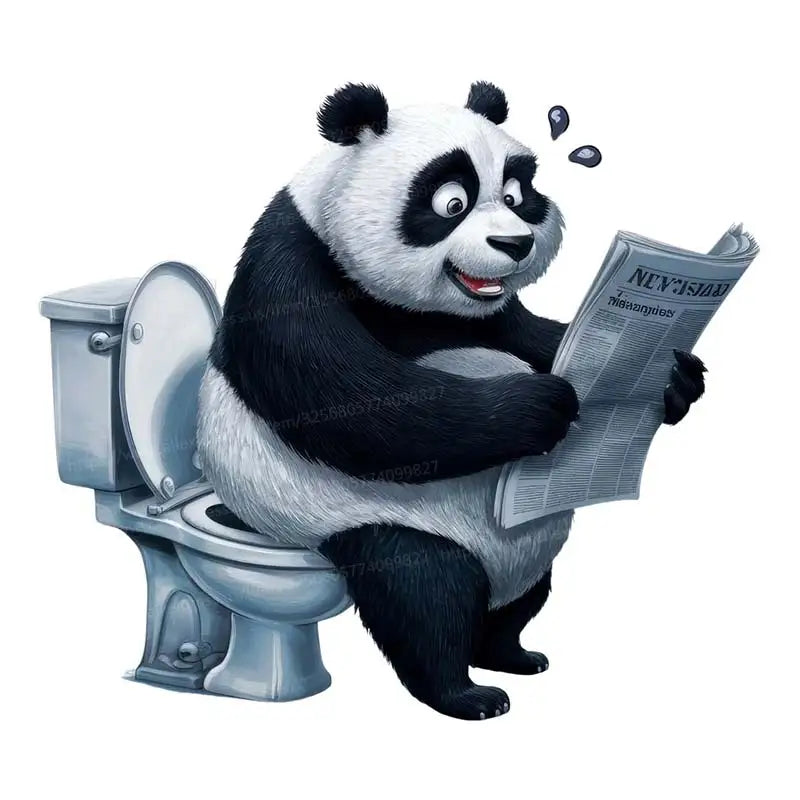 Funny Animal Toilet Stickers – Hilarious Bathroom & Toilet Cover Decor
