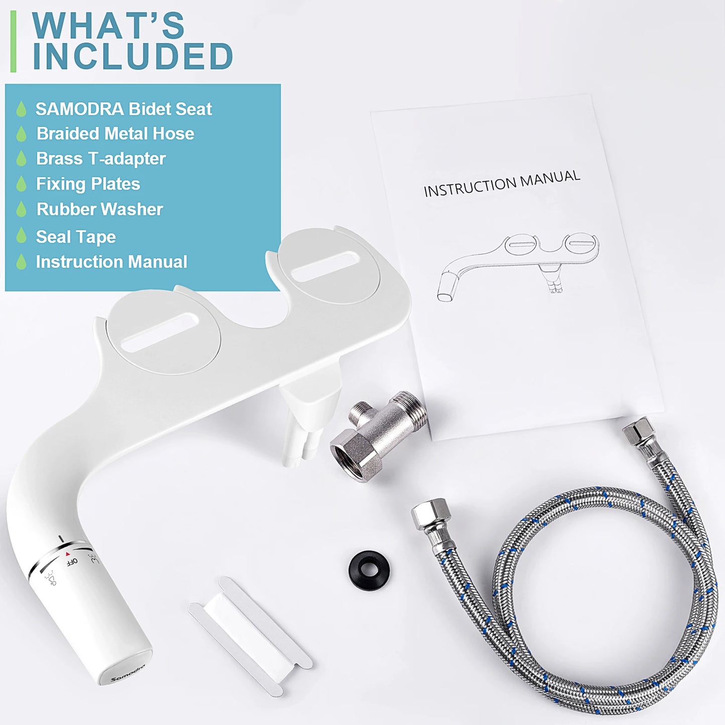 SAMODRA Slim & Non-Electric Bidet – Clean, Simple, Refreshing!