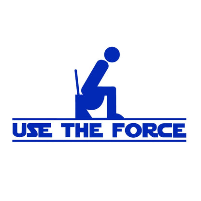 "Use The Force" Toilet Seat Vinyl Decal – The Perfect Star Wars Bathroom Upgrade