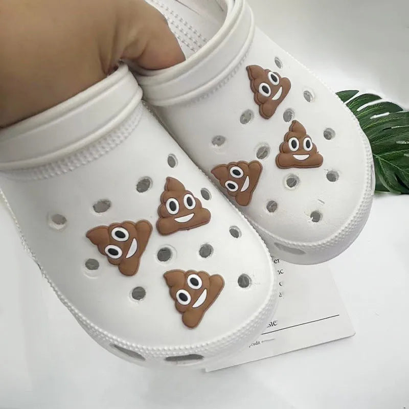 Poop Emoji Shoe Charms – Add a Splash of Humor to Your Footwear!