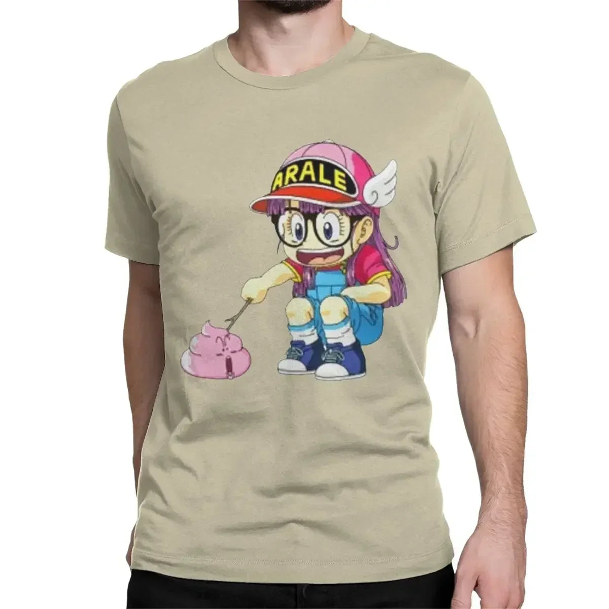 "Poking Poop" Funny Anime Graphic T-Shirt – Unisex Cotton Tee