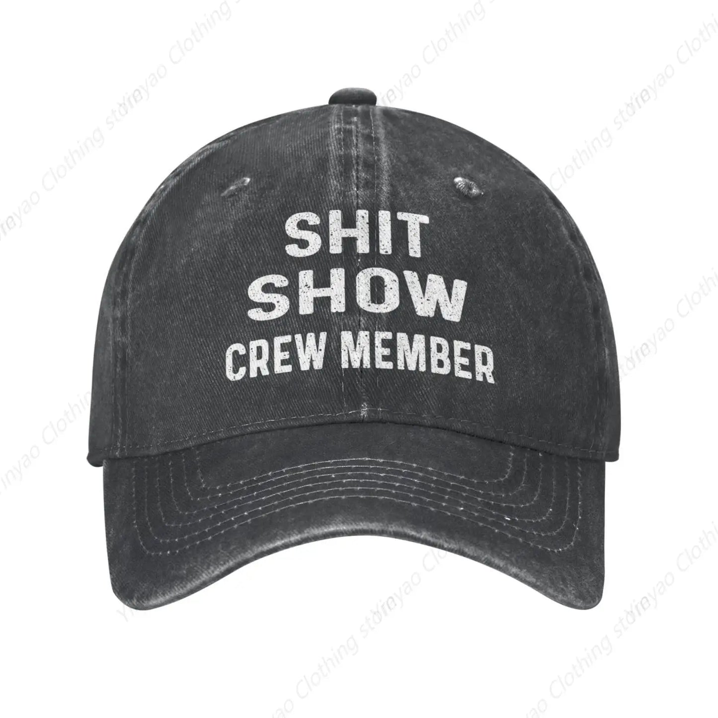 Poop Show Crew Retro Baseball Hat – Cool & Adjustable!