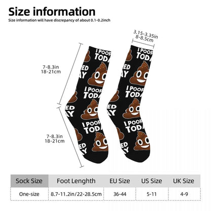 "I Pooped Today" Novelty Crew Socks – Funny & Comfy!