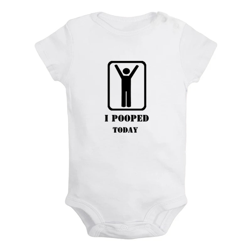 "I Pooped Today" Baby Onesie – Cute & Comfy for Little Ones!