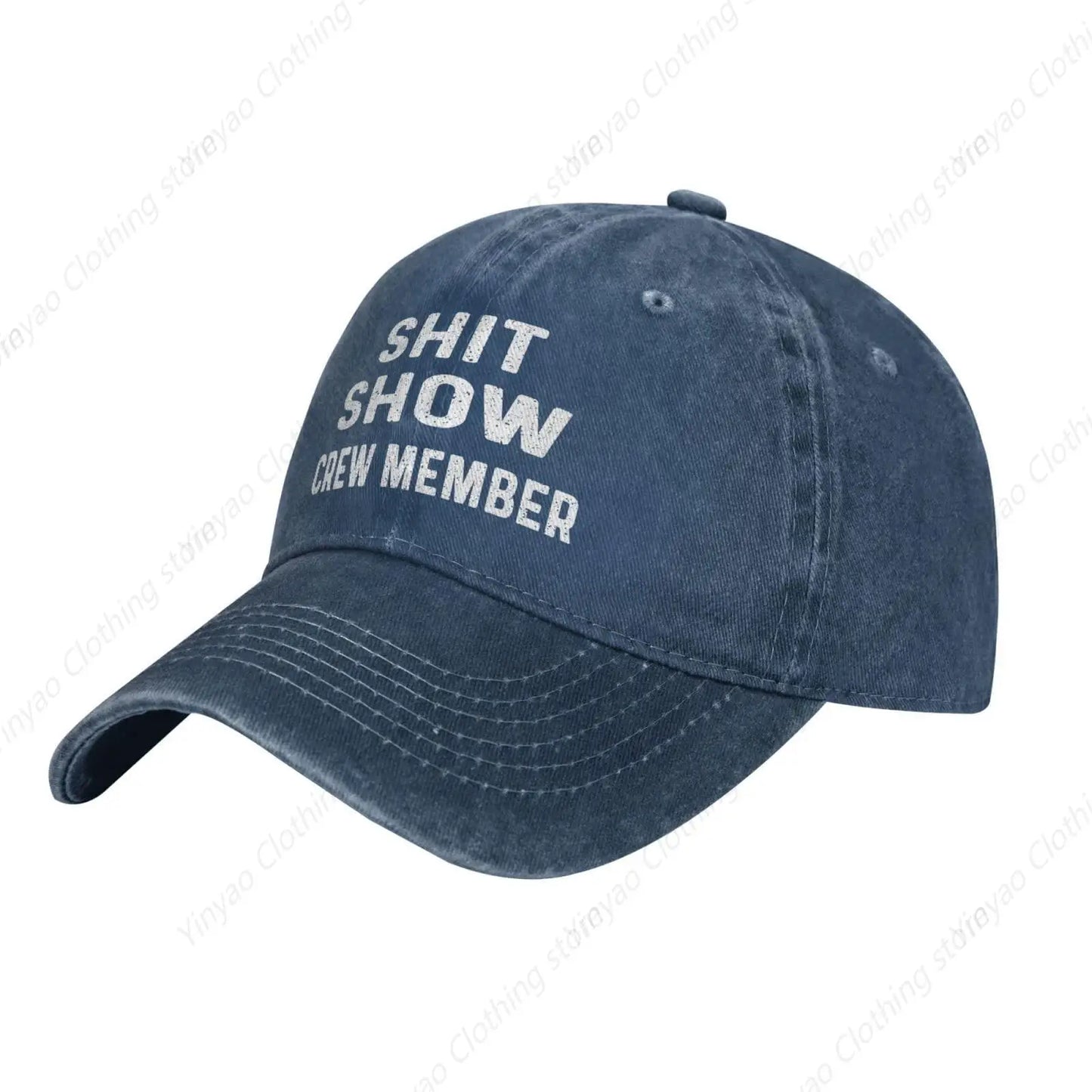 Poop Show Crew Retro Baseball Hat – Cool & Adjustable!