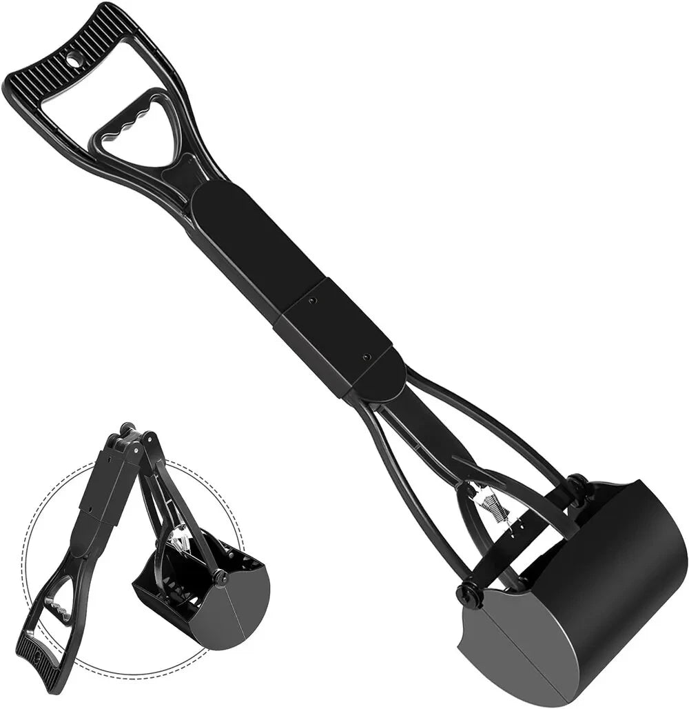 Long-Handle Pooper Scooper – Less Bending, No Mess!