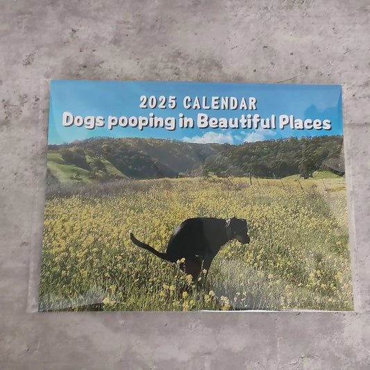 2025 Funny Dogs Pooping Calendar – A Year of Laughs!
