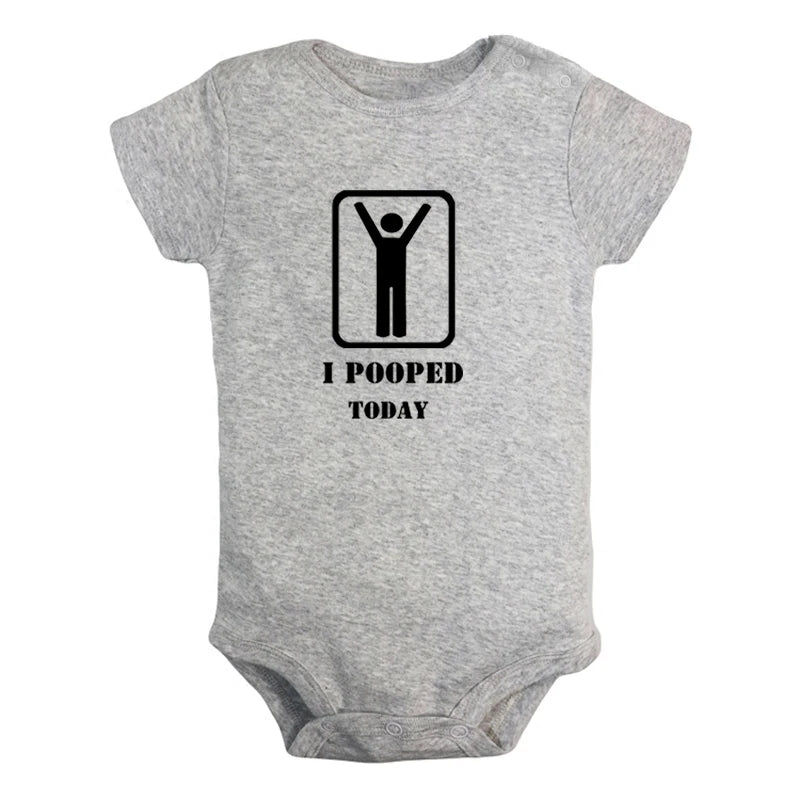 "I Pooped Today" Baby Onesie – Cute & Comfy for Little Ones!
