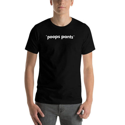 "Poops Pants" Funny Graphic T-Shirt – Quick-Drying Cotton Tee for Men