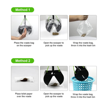 Long-Handle Pooper Scooper – Less Bending, No Mess!
