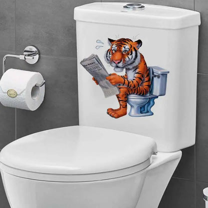 Funny Animal Toilet Stickers – Hilarious Bathroom & Toilet Cover Decor