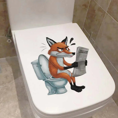 Funny Animal Toilet Stickers – Hilarious Bathroom & Toilet Cover Decor