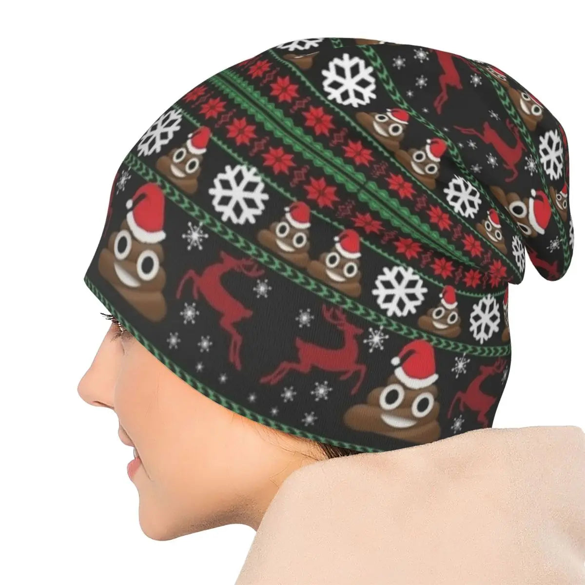 Funny Poop Christmas Beanie – Ugly & Hilarious Holiday Hat!