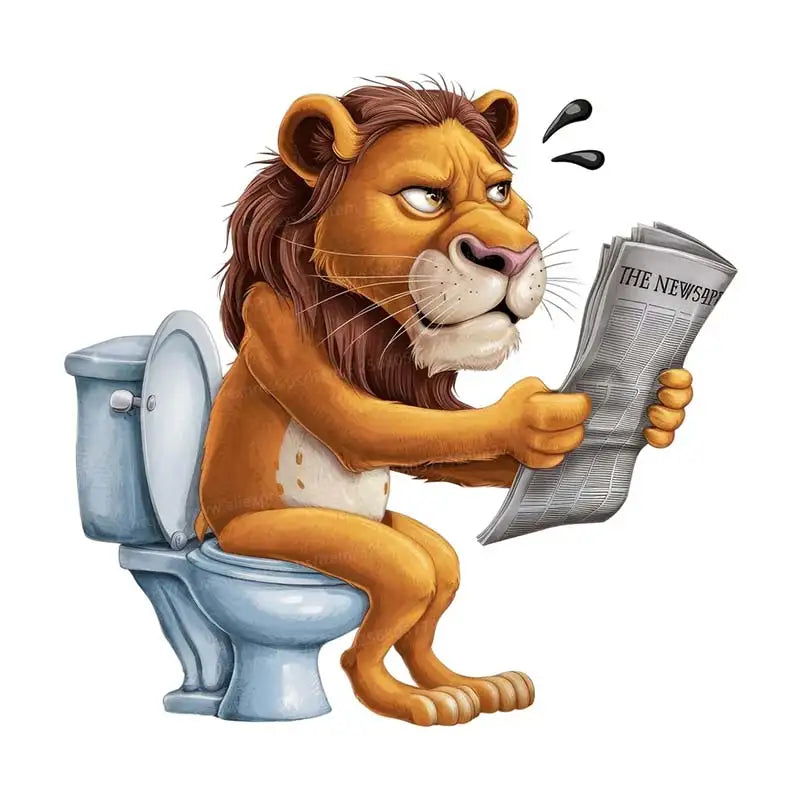 Funny Animal Toilet Stickers – Hilarious Bathroom & Toilet Cover Decor